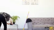 RIM4K. Hot Russian coeds decide to try threesome sex with the student