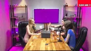 Hot blonde gives a blowjob lesson and masturbates live.