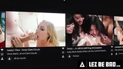 LEZ BE BAD - Bikini Ameena Green & Scarlette Moon's Tanning Session Turns Into FINGERING & SQUIRTING