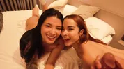 Surprise THREESOME with my STEPMOM and my girlfriend! DOUBLE BLOWJOB! Papuchizz- Abella olsen- Salome gil