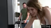 Horny Busty Hottie Octavia Red Skips Dinner to Promptly Pounce New Neighbor's Huge Cock