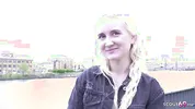 GERMAN SCOUT - Skinny blonde Teen Daruma Rai Pickup for Casting Fuck in Berlin