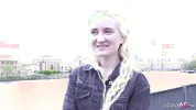 GERMAN SCOUT - Skinny blonde Teen Daruma Rai Pickup for Casting Fuck in Berlin
