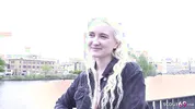 GERMAN SCOUT - Skinny blonde Teen Daruma Rai Pickup for Casting Fuck in Berlin