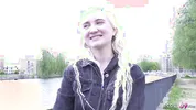 GERMAN SCOUT - Skinny blonde Teen Daruma Rai Pickup for Casting Fuck in Berlin