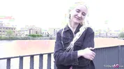 GERMAN SCOUT - Skinny blonde Teen Daruma Rai Pickup for Casting Fuck in Berlin