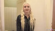 GERMAN SCOUT - Skinny blonde Teen Daruma Rai Pickup for Casting Fuck in Berlin
