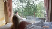 Amateur couple morning chemistry, she didn’t want to let him go after making love