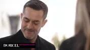 Sasha Rose on a leash for his birthday