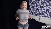 BJRAW Naturally busty Hadley Haze gets a big facial