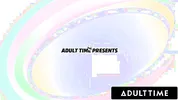 ADULT TIME - Petite Blonde Emma Rosie Teases In Pink Fishnet On Swing Before Getting Roughly Fucked