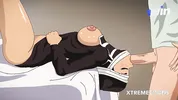 Tanjiro wakes up from a coma to fuck his nurse who surprises him with her big tits and a delicious b