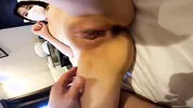 From nude photoshoot to blowjob and cum in mouth