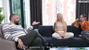 Real Interview and Public Hard Fuck By Two Huge Cocks of Hot Bella Mur aka Margarita!