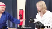 PINHOLE XXX. Russian blonde's butthole was defeated