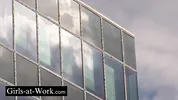 Hot colleague trio