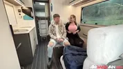 BangVan - Busty Czech Bombshell Jennifer Mendez Picks Up a Hitchhiker Musician for a Ride