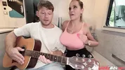 BangVan - Busty Czech Bombshell Jennifer Mendez Picks Up a Hitchhiker Musician for a Ride