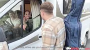 BangVan - Busty Czech Bombshell Jennifer Mendez Picks Up a Hitchhiker Musician for a Ride
