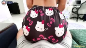 Humping today, in my Hello Kitty pajamas outfit