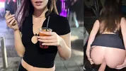 I FUCKED an ITALIAN GIRL behind a CAR OUTSIDE THE CLUB