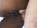 Ebony chick gets white dick in tight pussy
