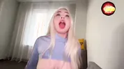 Stepsister in ripped tights riding my cock! I cum on a pretty girl's face! Facial, big butt