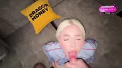 Stepsister in ripped tights riding my cock! I cum on a pretty girl's face! Facial, big butt