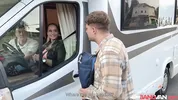 BangVan - Jennifer Mendez Picked Up Hitch Hiking Stranger and Rode His Monster Cock!