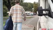 BangVan - Jennifer Mendez Picked Up Hitch Hiking Stranger and Rode His Monster Cock!