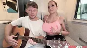 BangVan - Jennifer Mendez Picked Up Hitch Hiking Stranger and Rode His Monster Cock!