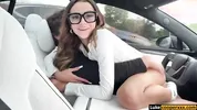 Teaching Stepsis How To Drive Turns Into Fucking - Nikki Nicole - Luke Cooper