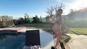Too Desperate to Wait — I Caught Her in Action by the Pool_Kali Rose_Vince Karter