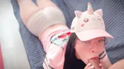 Relax, trust me stepdaughter. This is a new gamethat will teach you to be a perfect woman. Let me touch you and put my cock in your little mouth