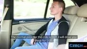 CZECH XXX - Sloppy Blowjob to Balls Deep Fucking in Taxi