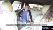 CZECH XXX - Sloppy Blowjob to Balls Deep Fucking in Taxi