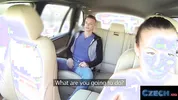 CZECH XXX - Sloppy Blowjob to Balls Deep Fucking in Taxi