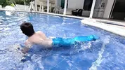 A scorned Latina finds a mermaid man and to get even she decides to suck his cock and fuck him