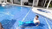 A scorned Latina finds a mermaid man and to get even she decides to suck his cock and fuck him