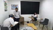 Hot Girlfriend Seduces Classroom Nerd For Wild Sharing FMM Threesome