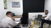 Hot Girlfriend Seduces Classroom Nerd For Wild Sharing FMM Threesome