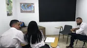 Hot Girlfriend Seduces Classroom Nerd For Wild Sharing FMM Threesome