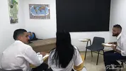 Hot Girlfriend Seduces Classroom Nerd For Wild Sharing FMM Threesome