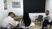 Hot Girlfriend Seduces Classroom Nerd For Wild Sharing FMM Threesome
