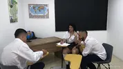 Hot Girlfriend Seduces Classroom Nerd For Wild Sharing FMM Threesome