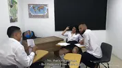 Hot Girlfriend Seduces Classroom Nerd For Wild Sharing FMM Threesome