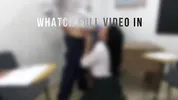 Hot Girlfriend Seduces Classroom Nerd For Wild Sharing FMM Threesome