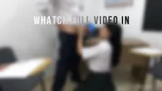 Hot Girlfriend Seduces Classroom Nerd For Wild Sharing FMM Threesome