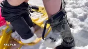 Snowy sex break