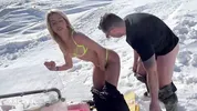 Snowy sex break